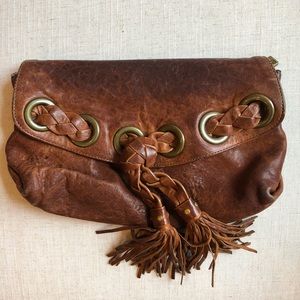Kooba Brown Leather Clutch